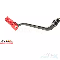 Vaihteenvalitsinvipu, alumiinia, musta, punainen pää, Accel SCL710753RD HONDA CRF 450R '11-'16