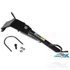 IGM-sivujalka, musta, vasen puoli, Aprilia SR 50 R (Piaggio-moottori)