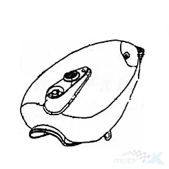 Polttoainesäiliö BA02 Keeway Superlight 125 EFI 50100J28BA02