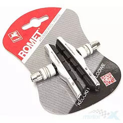 Polkupyörän jarrupalat, vaihdettavat pinnoitteet, 72 mm mutterit, Romet-logo, MTB-965VC