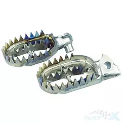Kuljettajan jalkatapit, täydellinen sarja, titaaniset, 2 kpl, Scar Racing GRIPPER S1516