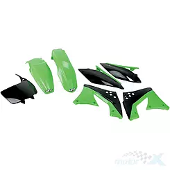 UFO Plast Kawasaki KXF 250 10-11 kori osien sarja, vihreä-musta