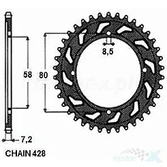 Takaratas SUNSTAR SUNR1-2058 47 hammasta
