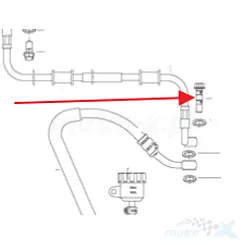 Jarruletkun pultti, tupla, Keeway 45037P150001