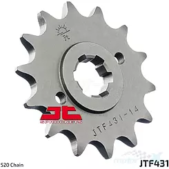 Eturatas 520 14 hammasta JT Sprockets JTF431