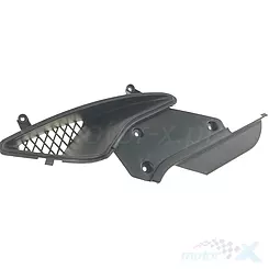 Vasen sivukate, musta N1R Kymco Super 9