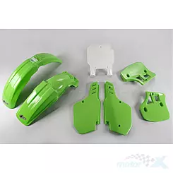 UFO Plast vihreä-valkoinen korisarja Kawasaki KX 250 / 500 89-92