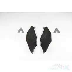 UFO Plast Honda CRF 250 / 450 R / RX takakatteet, yläosa, musta, täydellinen sarja