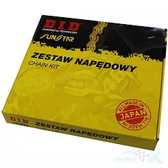DID 50(530)ZVMX KULTAINEN ketjupaketti 108 SUNF511-15 SUNR1-5383-45 (50ZVMX KULTAINEN-GSX-R750 88-89)