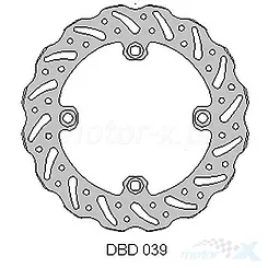 Jarrulevy, takana, aaltoileva, Delta Braking DBD039 (NG263)