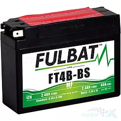 Fulbat FT4B-BS geeliakku 113x38x85mm 12V 2.4Ah 40CCA