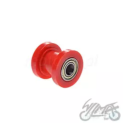 Ketjunohjainrulla, laippa 35mm, halkaisija 22mm, reikä 10mm, leveys 33.5mm, punainen, WM Motor