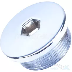Moottorin vasemman puolen kopan tarkistustulppa, suuri, hopea, Romet Z-ONE T / Z-ONE S / RXC