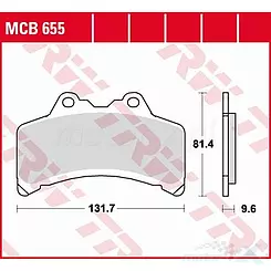 Jarrupalat Orgaaniset KH191 TRW Lucas MCB655