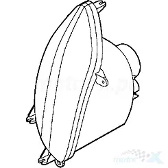 Oikea ajovalon kotelo Kymco MXU