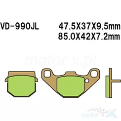 Vesrah Sintered Metal VD-990JL -jarrupalat